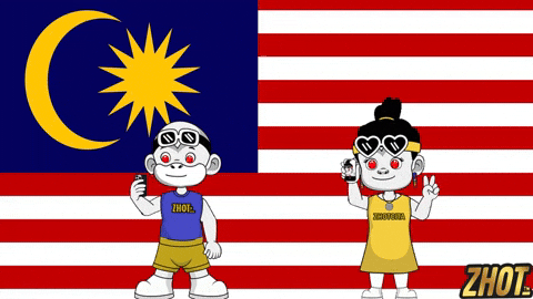 Kuala Lumpur Flag GIF by Zhotcita