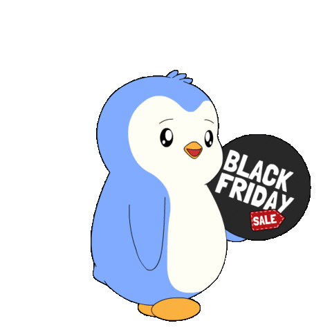 Add To Cart Black Friday Sticker by Pudgy Penguins