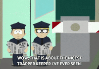 reading cops GIF by South Park 