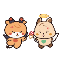 Angel Demon Sticker