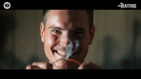 Happy Backstory GIF by The Traitors Australia