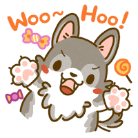 Welsh Corgi Halloween Sticker by Lazy Corgi
