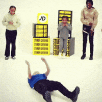 Never Give Up Blue Shirt Kid GIF