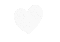Heart 白 Sticker