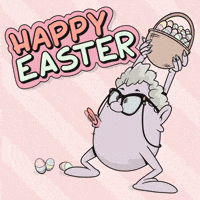 Easter Bunny Dancing GIF by GIPHY Studios 2023