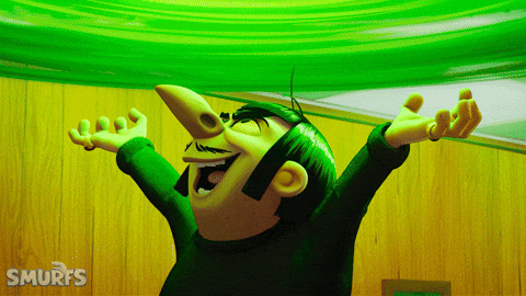 Laugh Rihanna GIF by Smurfs Movie