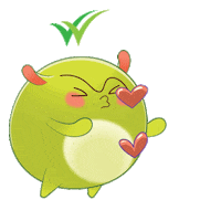 WellousHQ love kiss kawaii cinta Sticker