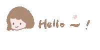 Girl Hello Sticker