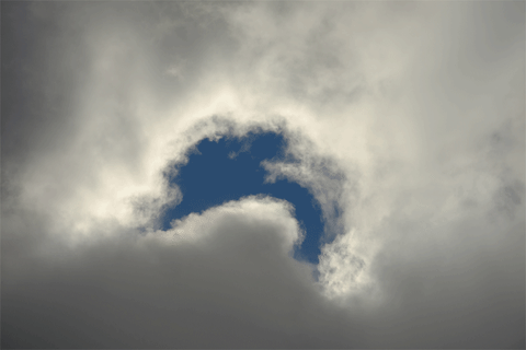 blue sky clouds GIF