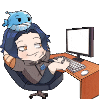 Happy Lean Back Sticker by Squishiverse