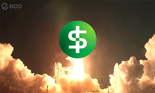To The Moon Crypto GIF by Eco
