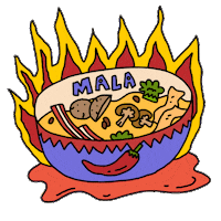 Hungry Food Sticker by TLBB