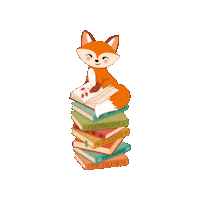 Happy Fox Sticker