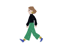 hellagnst girl chill walking hella Sticker