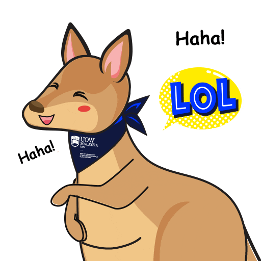 Laugh Lol Sticker by UOW Malaysia KDU