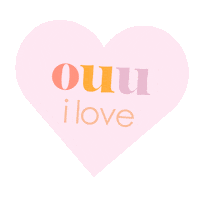 Heart Love Sticker by Ouuilove