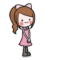 Girl Thank You Sticker