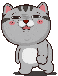 Tired Cat Sticker by VITA VITA ‧ 塔仔不正經