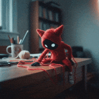 Struggling Glowing Eyes GIF by G*BOY