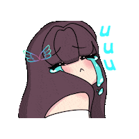 Dariasirene sad crying cry angel Sticker