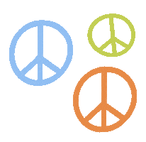 Peace 60S Sticker by By Sauts // Alex Sautter