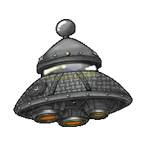 Ufo Mercury Sticker by ANOMONA