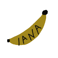 jlcasa banana iana forafriend jlocasa Sticker