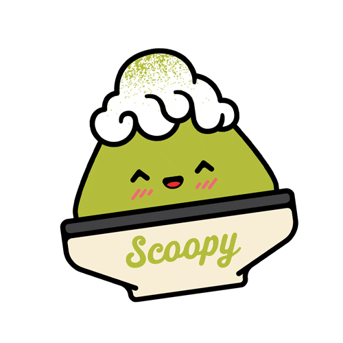 ScoopyMilkBar giphyupload green ice cream matcha Sticker