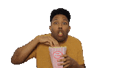 Movie Theater Popcorn Sticker by Black Prez