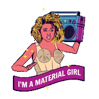 Material Girl 80S Sticker by Joe