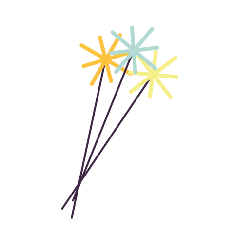 Anonuevo Estrellitas Sticker