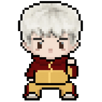 Run Run Pixel Sticker