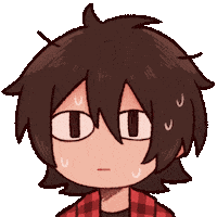 Scared Chibi Sticker