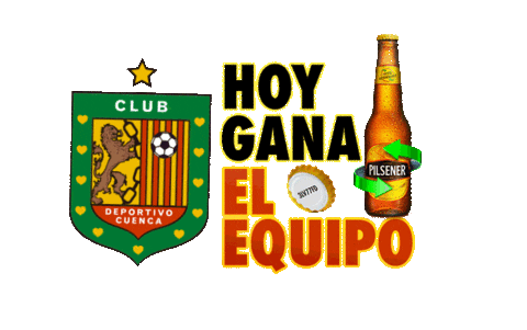 PilsenerEC giphyupload futbol cerveza promo Sticker