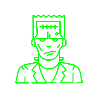 Frankenstein Hubbahubba Sticker