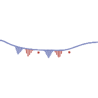 Memorial Day Flag Sticker by Beauty by Earth