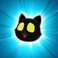 Glow Black Cat GIF by VeeFriends
