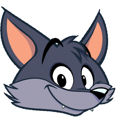 Caelys wink wolf la colle sur loup loupy Sticker