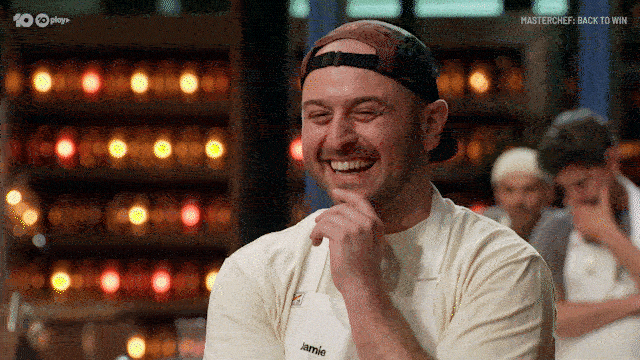 Jamie Laughing GIF by MasterChefAU