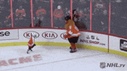 philadelphia flyers falling GIF by NHL