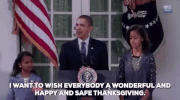 sasha obama thanksgiving GIF by Obama