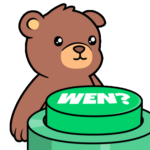 Hurry Up Waiting Sticker by BEARISH