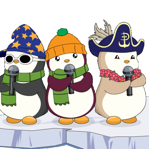 Concert Singing Sticker by Pudgy Penguins