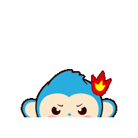 QQEnglish angry anger qq 怒る Sticker