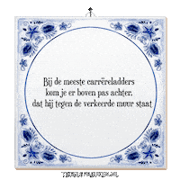 Wijsheid Reflectie Sticker by Tegelspreuken.nl