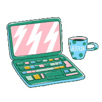 Work Computer Sticker by Sensibles y Chingonas