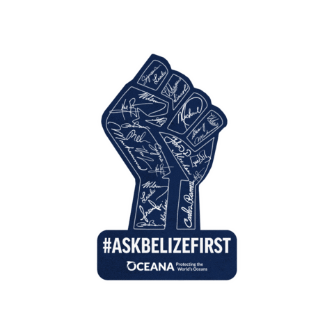 OceanaInBelize giphygifmaker oceana signthepetition oceanabelize Sticker