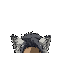 Wolf Girl Sticker by Preneura