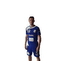 HandbalclubIzegem handball bluewhitedynamite handbalclubizegem Sticker