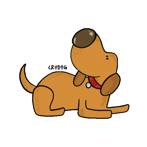 crudog_ giphyupload love dog dogs Sticker